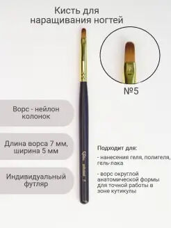 Кисть Sasa Имитация колонок 005 (синтетика) премиум