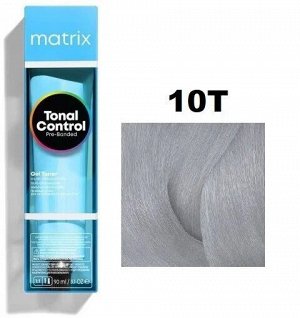 Матрикс Гелевый тонер с кислотным РН для волос 10Т Очень-Очень Светлый Блондин Титановый Matrix Tonal Control 90 мл