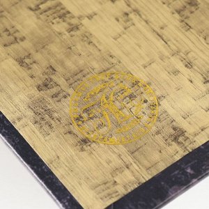 Сейф-книга дерево кожзам "Золотая карта" 21х13х5 см
