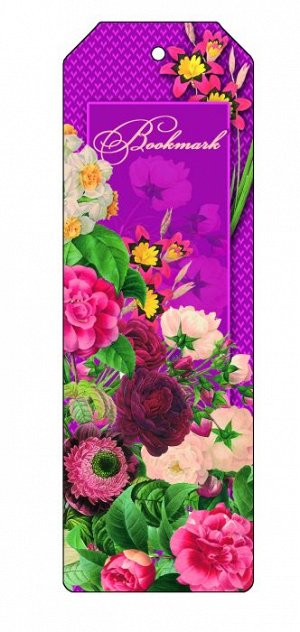 Закладка декоративная Цветочная гирлянда из черного окрашенн