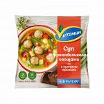 Суп с фрикадельками/овощами и пряными травами