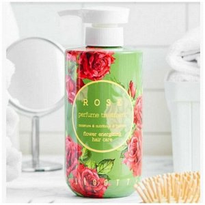 Jigott/ Rose Perfume Shampoo  Парфюмированный шампунь для волос Роза 500 мл  1/25