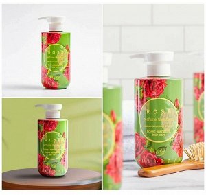 Jigott/ Rose Perfume Shampoo  Парфюмированный шампунь для волос Роза 500 мл  1/25