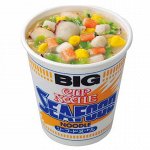 NISSIN BIG Суп-лапша б/п со вкусом морепродуктов, 104 гр