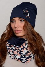 Комплект женский шапка + снуд  