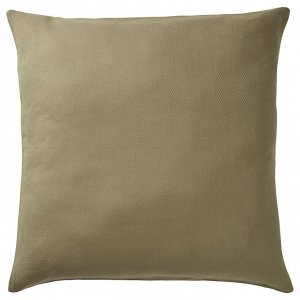 IKEA PRAKTSALVIA, чехол для подушки, светло-серо-зеленый, 50x50 см