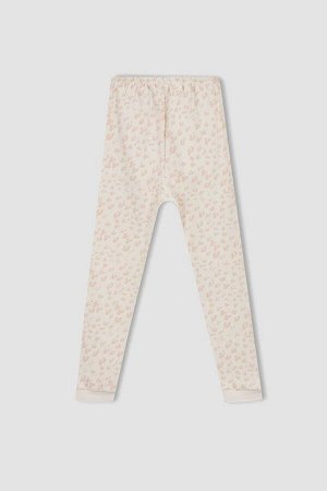 DEFACTO Пижамный комплект с длинными рукавами и принтом для девочек
