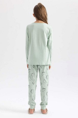 DEFACTO Пижамный комплект с длинными рукавами для девочки