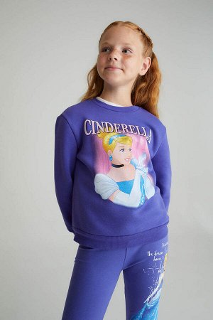 Мягкий пушистый свитшот с изображением принцессы Диснея для девочек