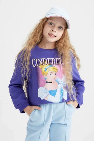 Мягкий пушистый свитшот с изображением принцессы Диснея для девочек