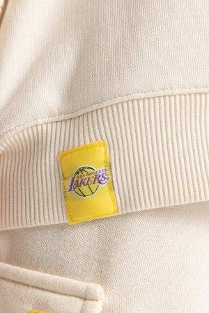 Толстовка из плотной ткани с капюшоном и капюшоном для девочек NBA Los Angeles Lakers