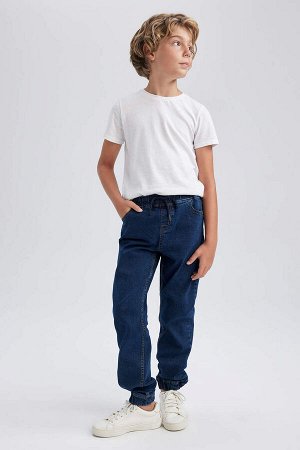 DEFACTO Джинсовые брюки Jogger с эластичной окантовкой для мальчиков