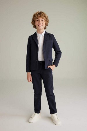Хлопковые брюки стандартного кроя для мальчиков