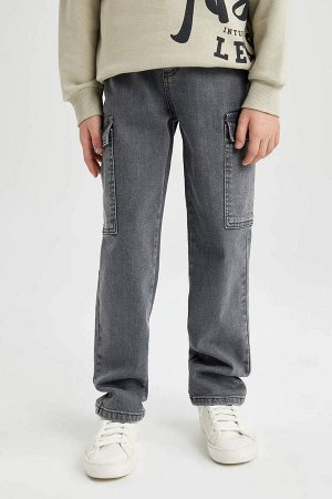 Джинсовые брюки карго для мальчика