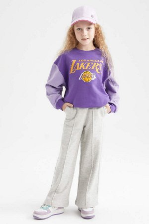 Мягкий пушистый свитшот с круглым вырезом для девочек NBA Los Angeles Lakers