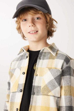 Фланелевая рубашка с длинным рукавом для мальчика