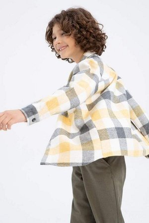 Фланелевая рубашка с длинным рукавом для мальчика