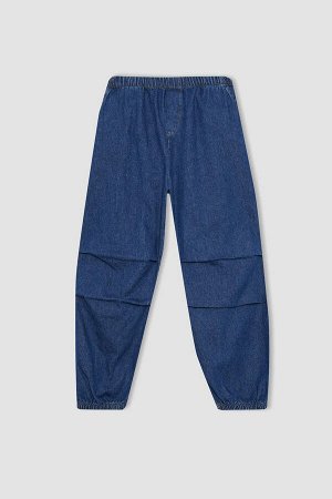 DEFACTO Джинсовые брюки-джоггеры с парашютом для девочек
