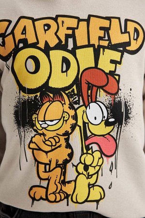Толстый свитшот Garfield для мальчиков с круглым вырезом