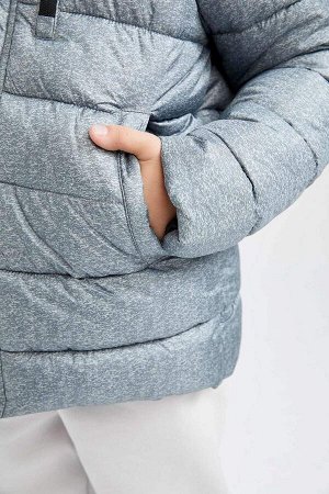 Водоотталкивающее пальто с капюшоном и флисовой подкладкой для мальчика