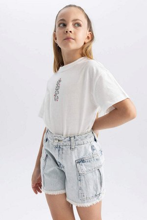 DEFACTO Джинсовые шорты карго для девочек