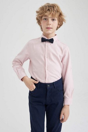 Оксфордская рубашка из двух предметов для мальчика с длинными рукавами
