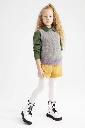 Бархатные шорты для девочек, комплект из 2 носков