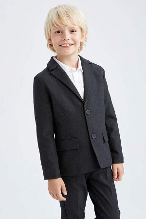 Школьная куртка стандартного кроя с v-образным вырезом для мальчиков