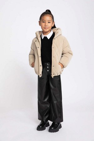 DEFACTO Пальто с капюшоном для девочек