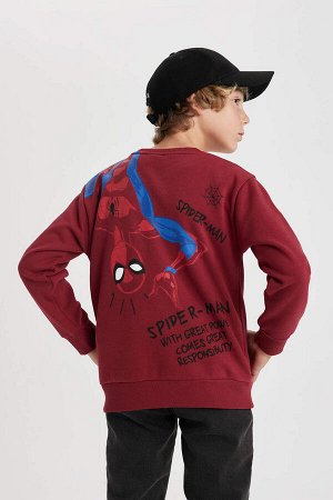 Плотный свитшот с круглым вырезом Marvel Spiderman для мальчиков