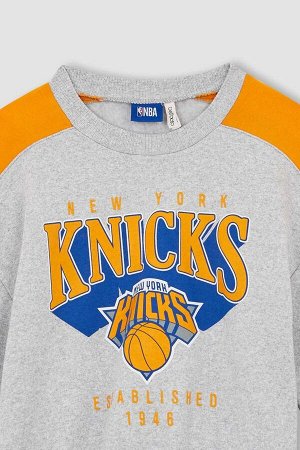 Толстовка с круглым вырезом для девочек NBA New York Knicks