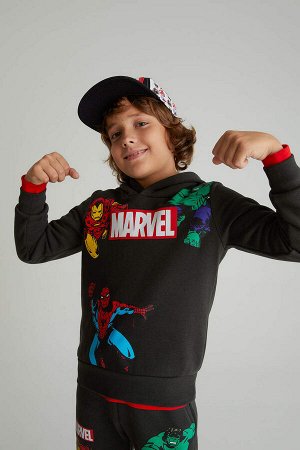 Толстовка с капюшоном и воротником-стойкой Marvel для мальчиков