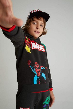 Толстовка с капюшоном и воротником-стойкой Marvel для мальчиков