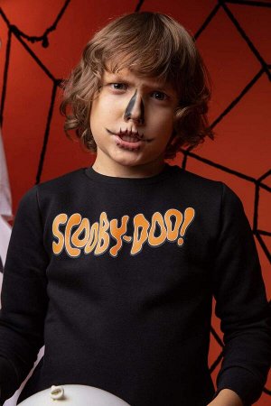 Толстовка с круглым вырезом в стиле Хэллоуина для мальчиков со Скуби-Ду