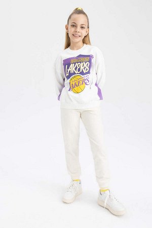 Толстовка стандартного кроя с круглым вырезом NBA Los Angeles Lakers для девочек