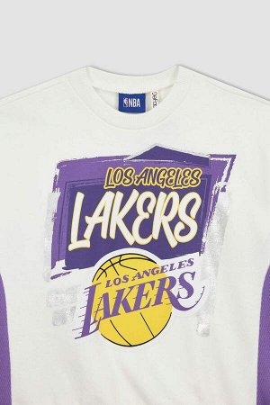 Толстовка стандартного кроя с круглым вырезом NBA Los Angeles Lakers для девочек