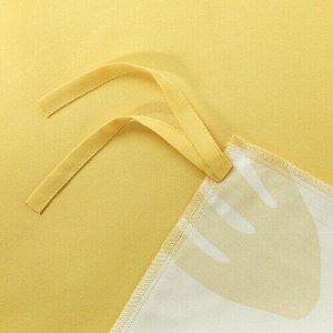 БРУКСВАРА, Комплект постельного белья из 3 предметов, желтый/белый, 150x200 см,