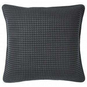 VRELD, чехол для подушки, темно-серый, 50x50 см