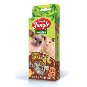 Happy Jungle Prestige Лакомство д/грыз Корзинки Мед/Семечки 3шт 85гр