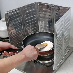 Защитный экран от брызг на плиту, фольга, 32 х 84 см