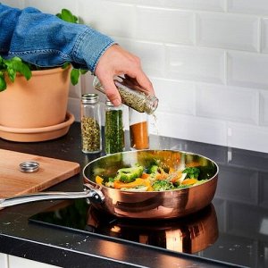 IKEA CITRONHAJ, Банка для специй, прозрачное стекло/нержавеющая сталь, 100 мл/ 4 шт
