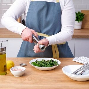 CITRONHAJ, Мельница для специй, прозрачное стекло/нержавеющая сталь, 15 см