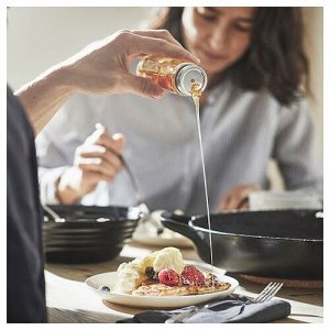 CITRONHAJ, Солонка и перечница, прозрачное стекло/нержавеющая сталь, 12 см/ 2 шт