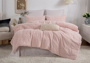 Постельное белье с одеялом (ЕВРО) Teddy Super Soft (чайная роза) комплект, шт