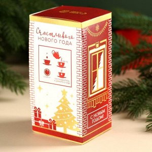 Чай новогодний в пакетиках «Счастье», вкус: ваниль и карамель, 45 г ( 25 шт. х 1,8 г).