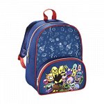 Рюкзак детский Hama MONSTERS синий/красный