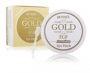 Гидрогелевые патчи для век и межбровия с золотом и EGF, 60шт Petitfee Gold & EGF Eye & Spot Patch