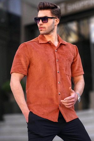 Мужская рубашка с коротким рукавом Tile Cord 5594