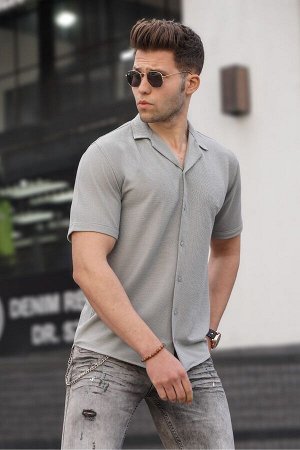 Рубашка мужская окрашенная серая 5500