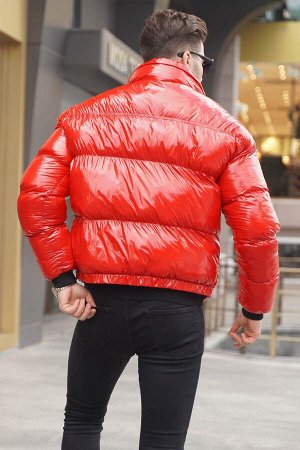 Красная куртка-пуховик Shiny Basic 5993